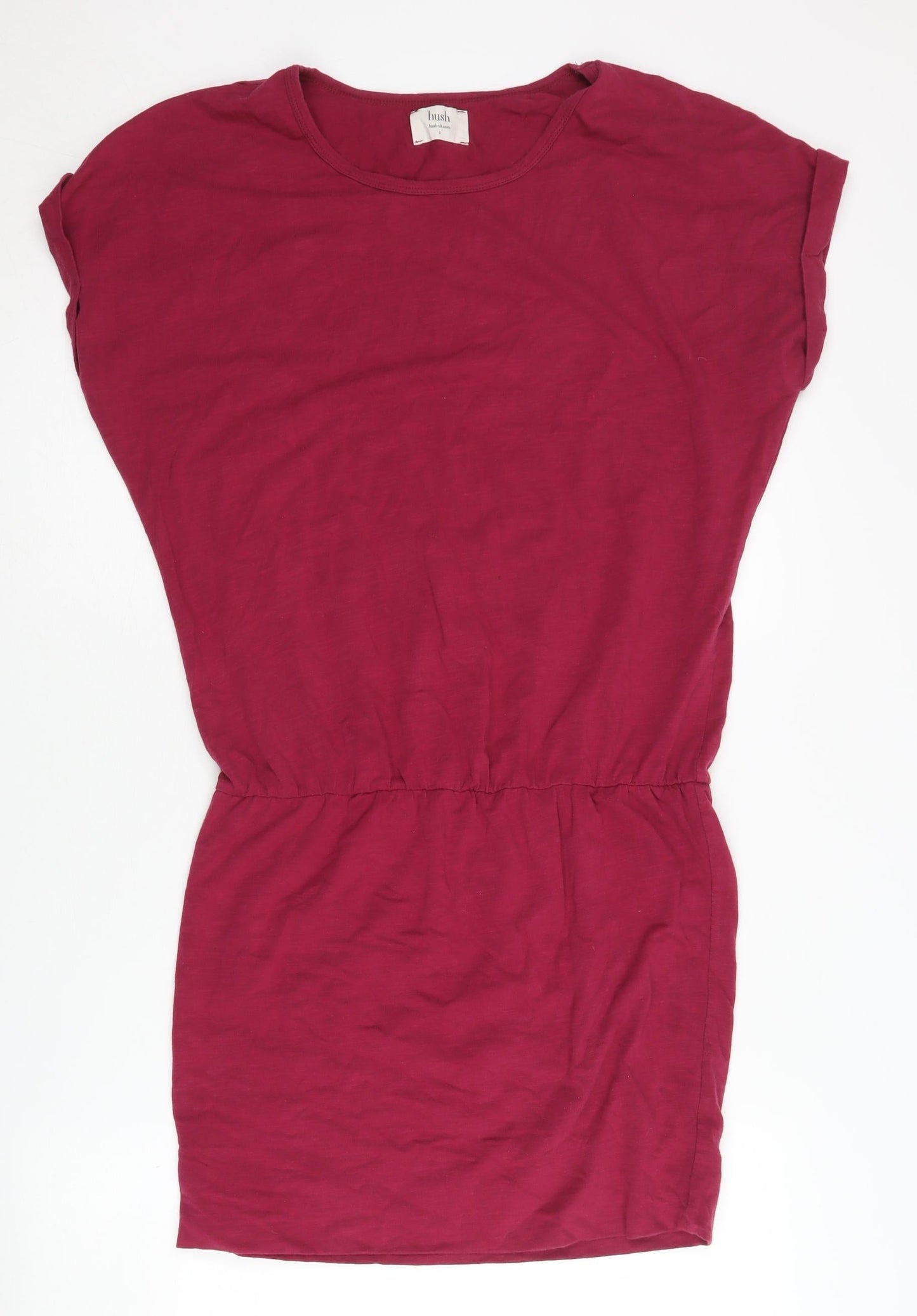 hush Women's Red T-Shirt Dress Small Casual