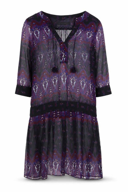 Zara Basic Women's Multicoloured Paisley Shift Dress L