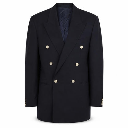 Scott & Taylor Men's Black Wool Blazer - 40L Classic