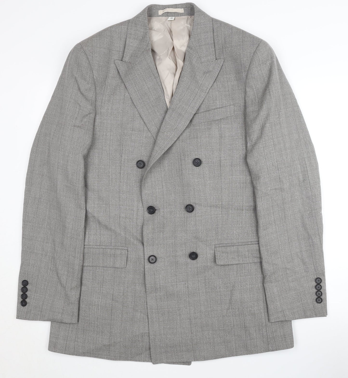 Autograph Men’s Grey Double-Breasted Blazer 40L