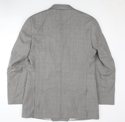 Autograph Men’s Grey Double-Breasted Blazer 40L