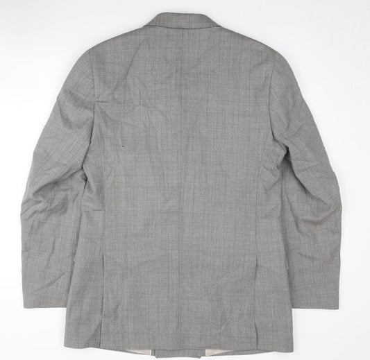 Autograph Men’s Grey Double-Breasted Blazer 40L