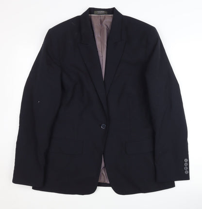 Womens UK Size 12 Simon Jersey Regular Black Suit Jacket