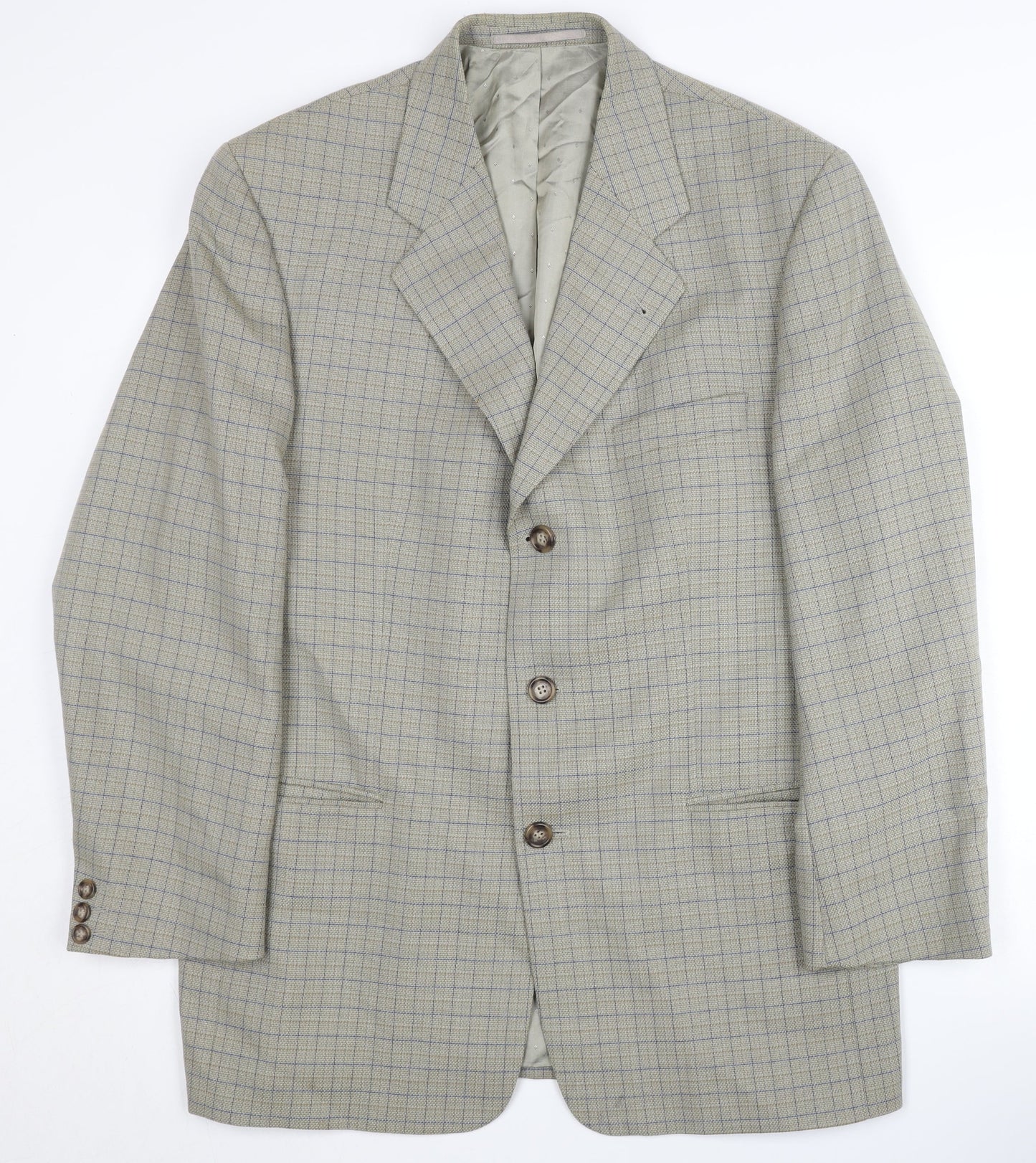 Mens UK Size 40 Trevira Regular Beige Suit Jacket