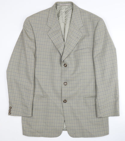 Mens UK Size 40 Trevira Regular Beige Suit Jacket