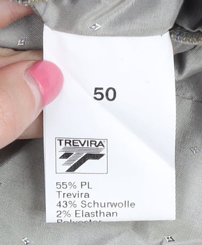 Mens UK Size 40 Trevira Regular Beige Suit Jacket