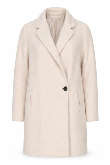Zara Basic Beige Women's Mid-Length Coat Size 6