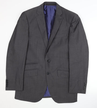 Mens UK Size 38 Marks and Spencer Regular Grey Suit Jacket