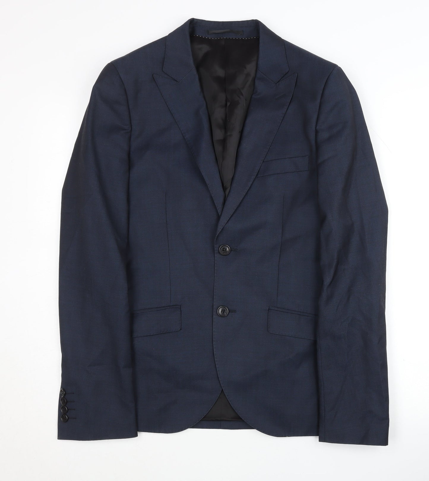 Mens UK Size 36 Topman Regular Blue Suit Jacket