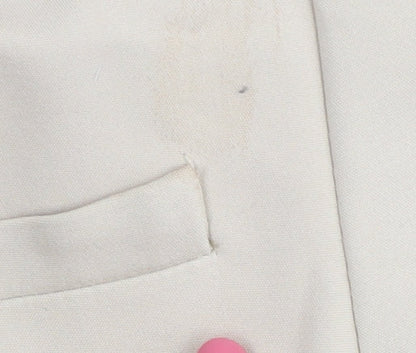 Zara Basic Women's Beige Blazer Size 12 Regular Fit