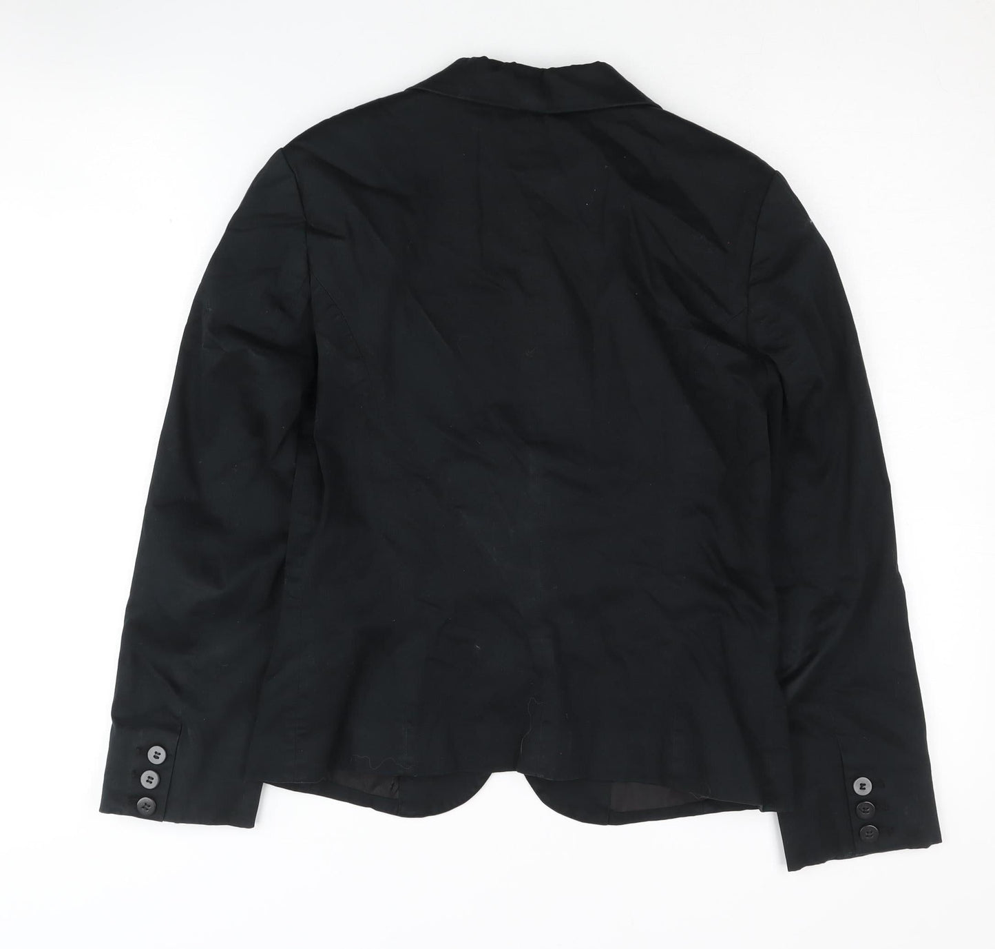 H&M Women's Black Blazer Size 8 Single Breasted