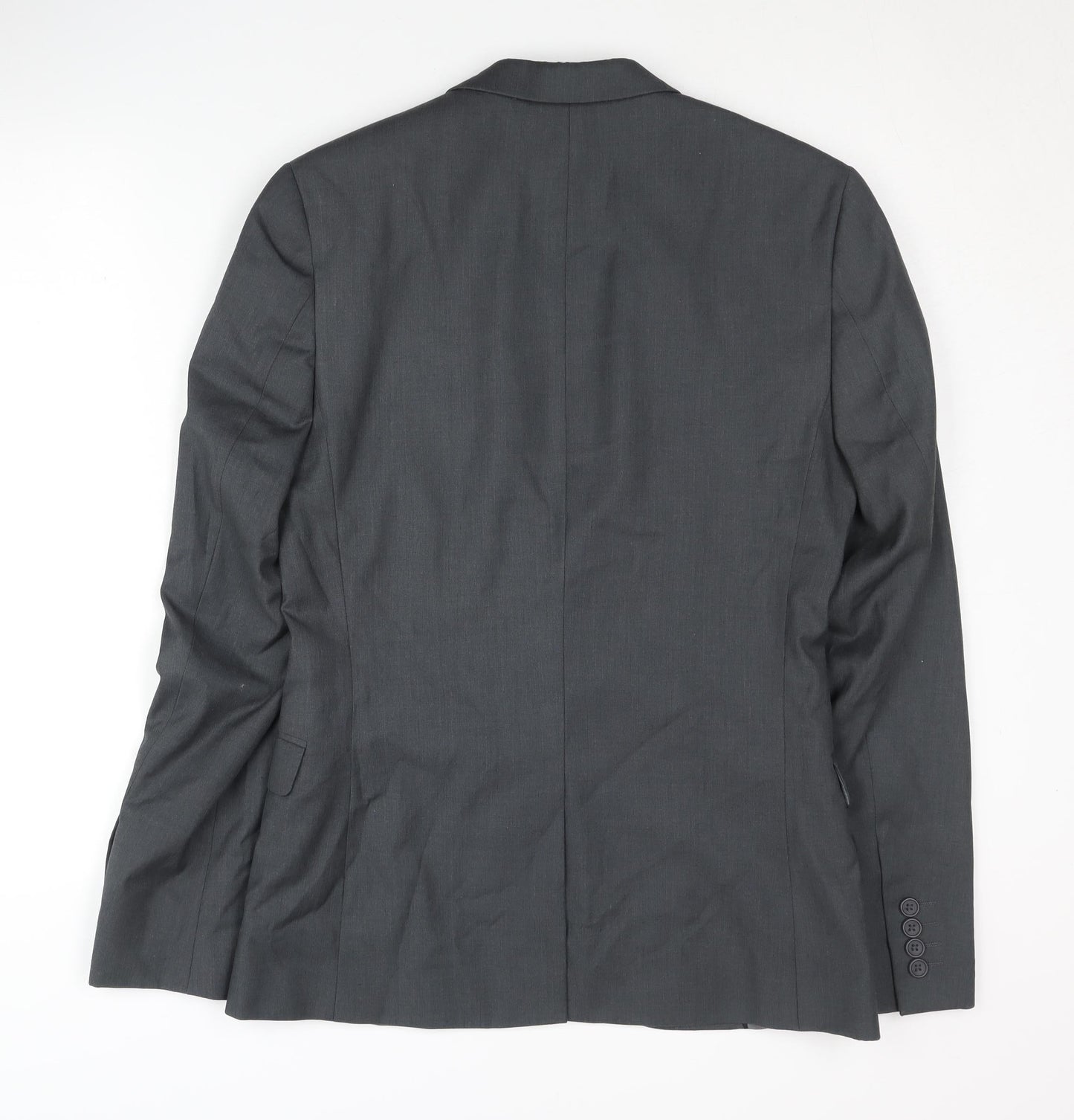 Mens UK Size 36 Topman Regular Grey Suit Jacket