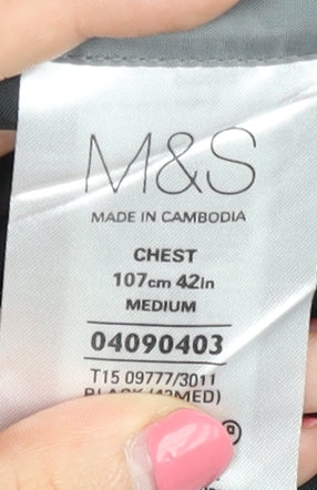 Marks and Spencer Men's Black Blazer, Size 42 M