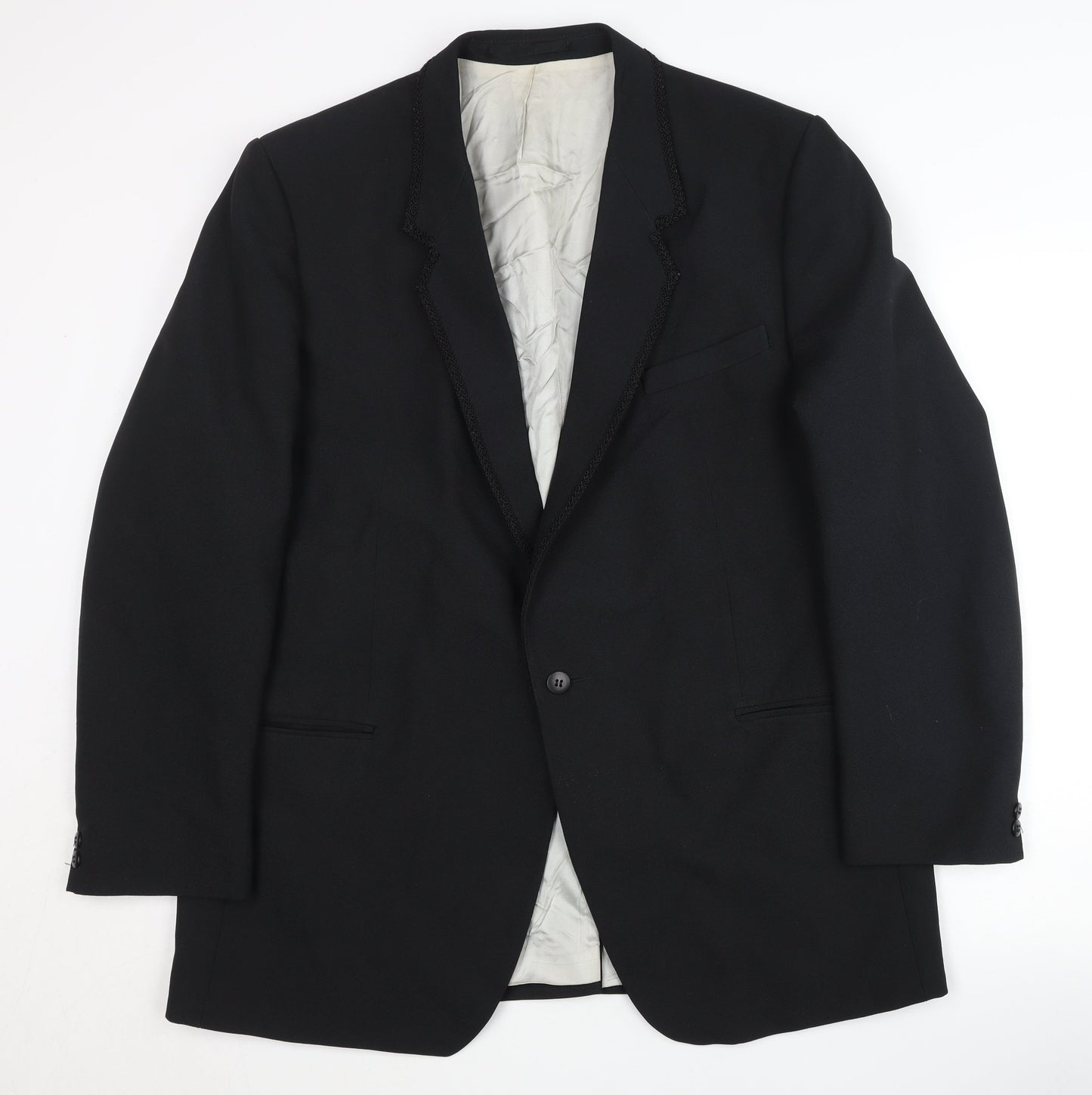 C&A Men's Black Blazer, Size 44, Formal Short Length