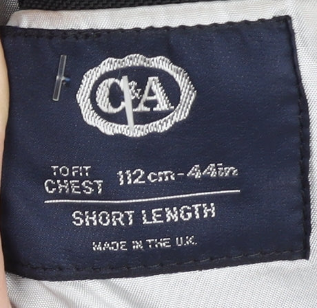 C&A Men's Black Blazer, Size 44, Formal Short Length
