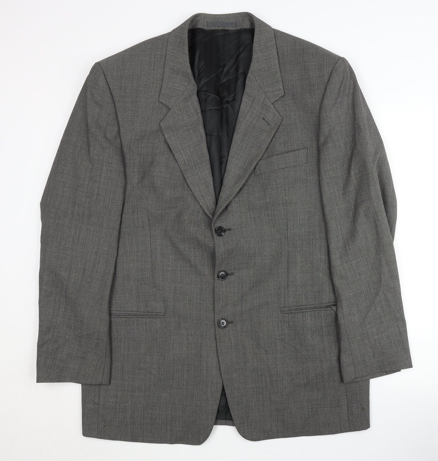 Carveste Men's Grey Wool Blazer Size 42R Formal