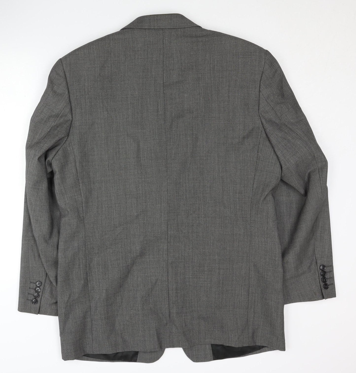 Carveste Men's Grey Wool Blazer Size 42R Formal