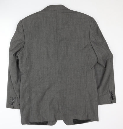 Carveste Men's Grey Wool Blazer Size 42R Formal