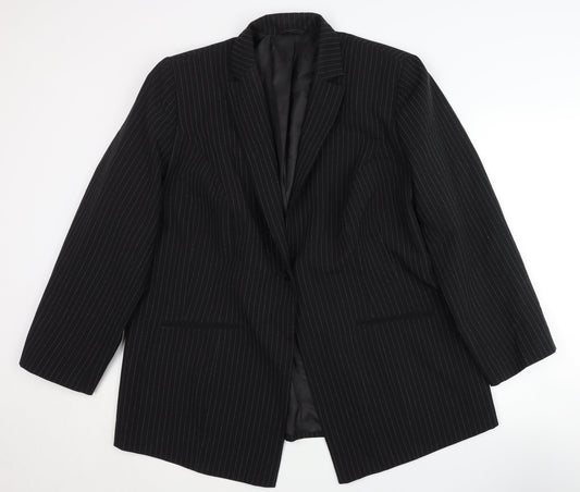 Womens UK Size 16 essence Regular Black Blazer