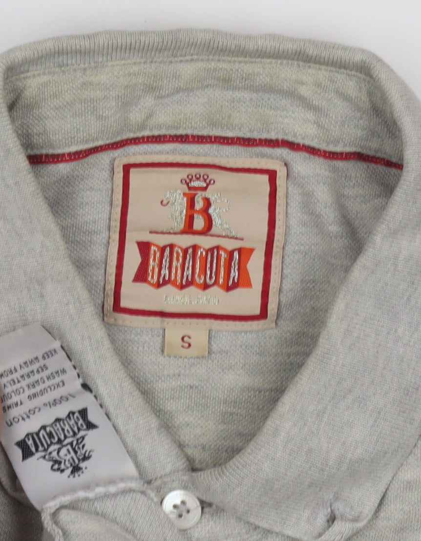 Baracuta Men's Grey Polo Shirt S Short Sleeve Classic