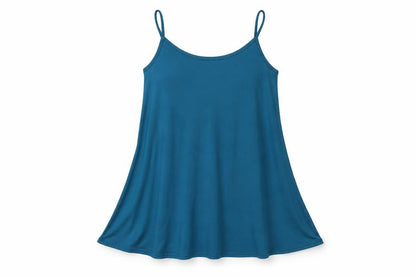 Brezza Women's Blue Slim-fit Camisole Tank Top