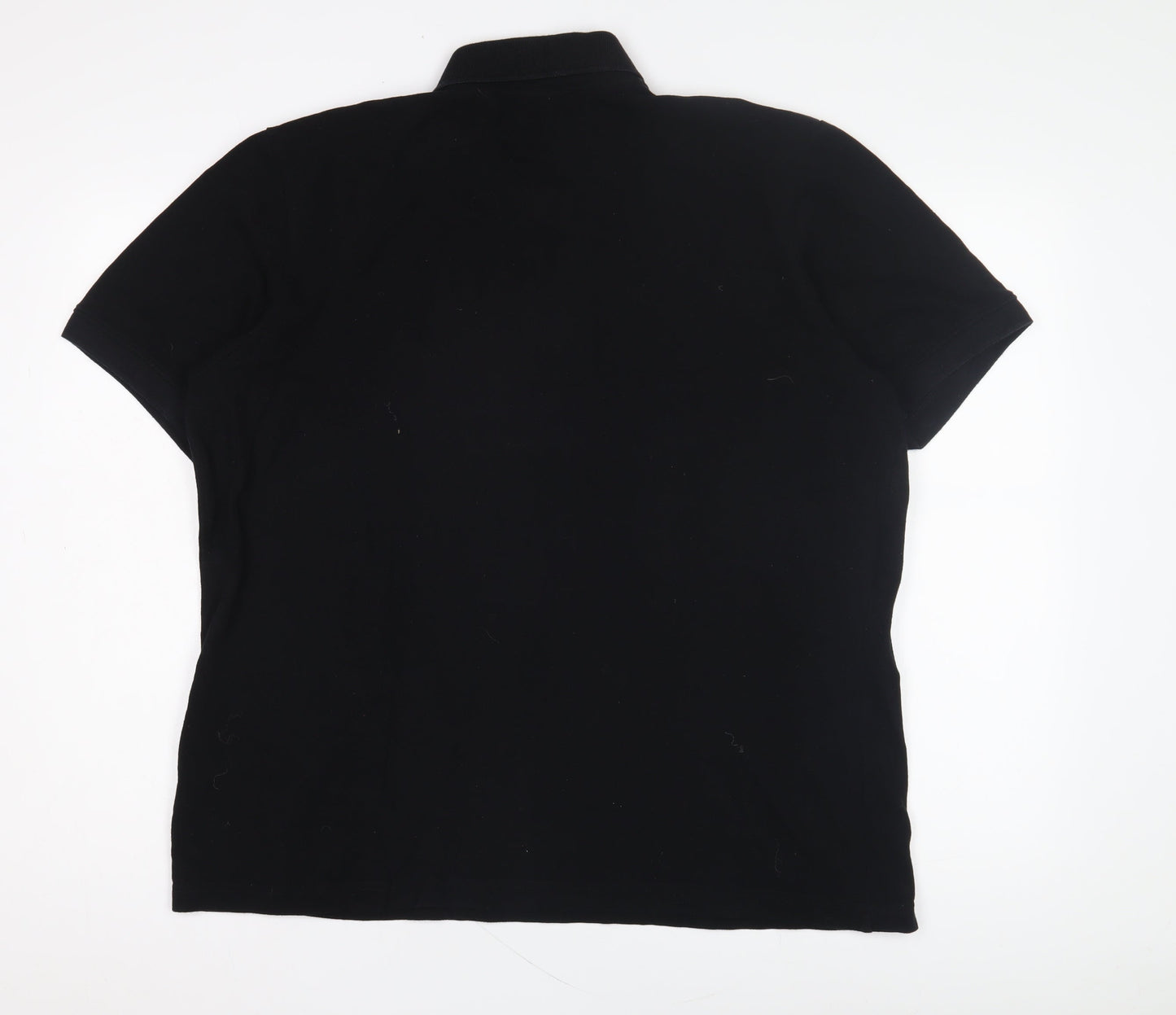 BadRhino Men's Black Polo Shirt XL Solid Casual