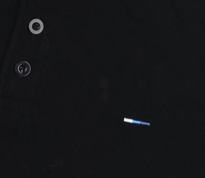 BadRhino Men's Black Polo Shirt XL Solid Casual