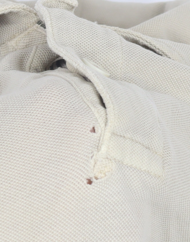 Baileys Men's Beige Polo Shirt Short Sleeve L