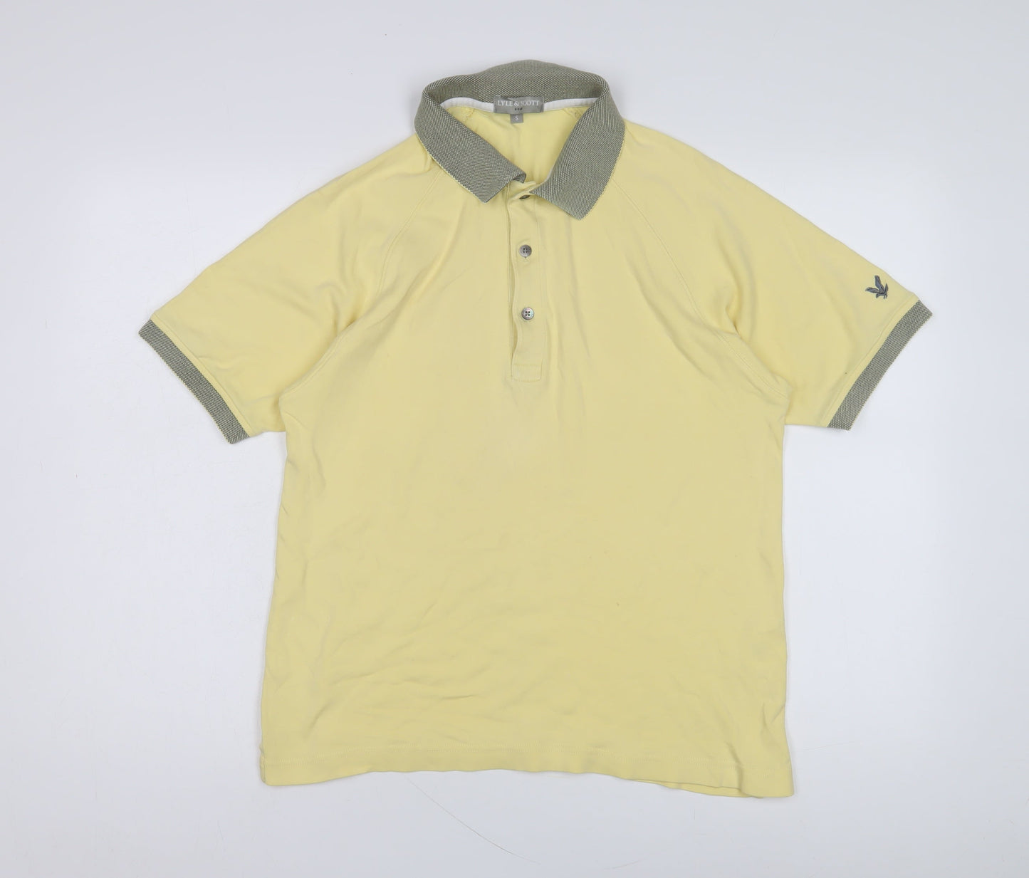 Lyle & Scott Men's Yellow Polo Shirt S Golf Casual