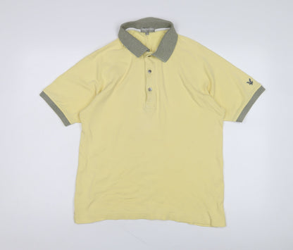 Lyle & Scott Men's Yellow Polo Shirt S Golf Casual