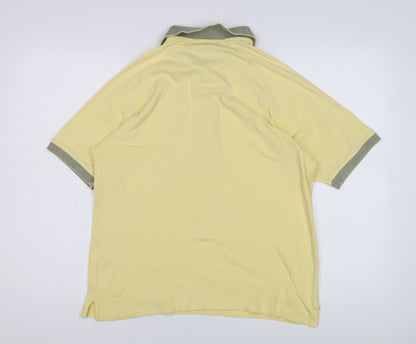 Lyle & Scott Men's Yellow Polo Shirt S Golf Casual