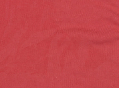 Womens UK Size 14 Zara Basic Red Basic T-Shirt