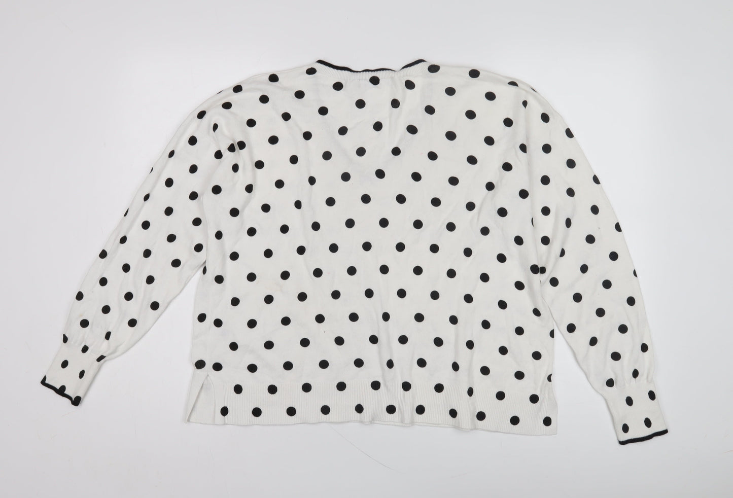 Womens UK Size M Oasis White Pullover Jumper
