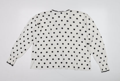 Womens UK Size M Oasis White Pullover Jumper