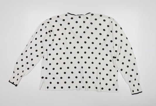Womens UK Size M Oasis White Pullover Jumper