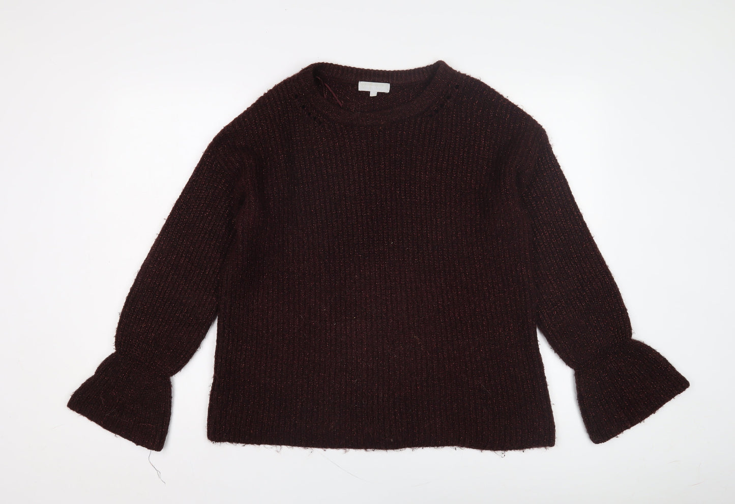 Womens UK Size 12 Red Herring Purple Pullover Jumper