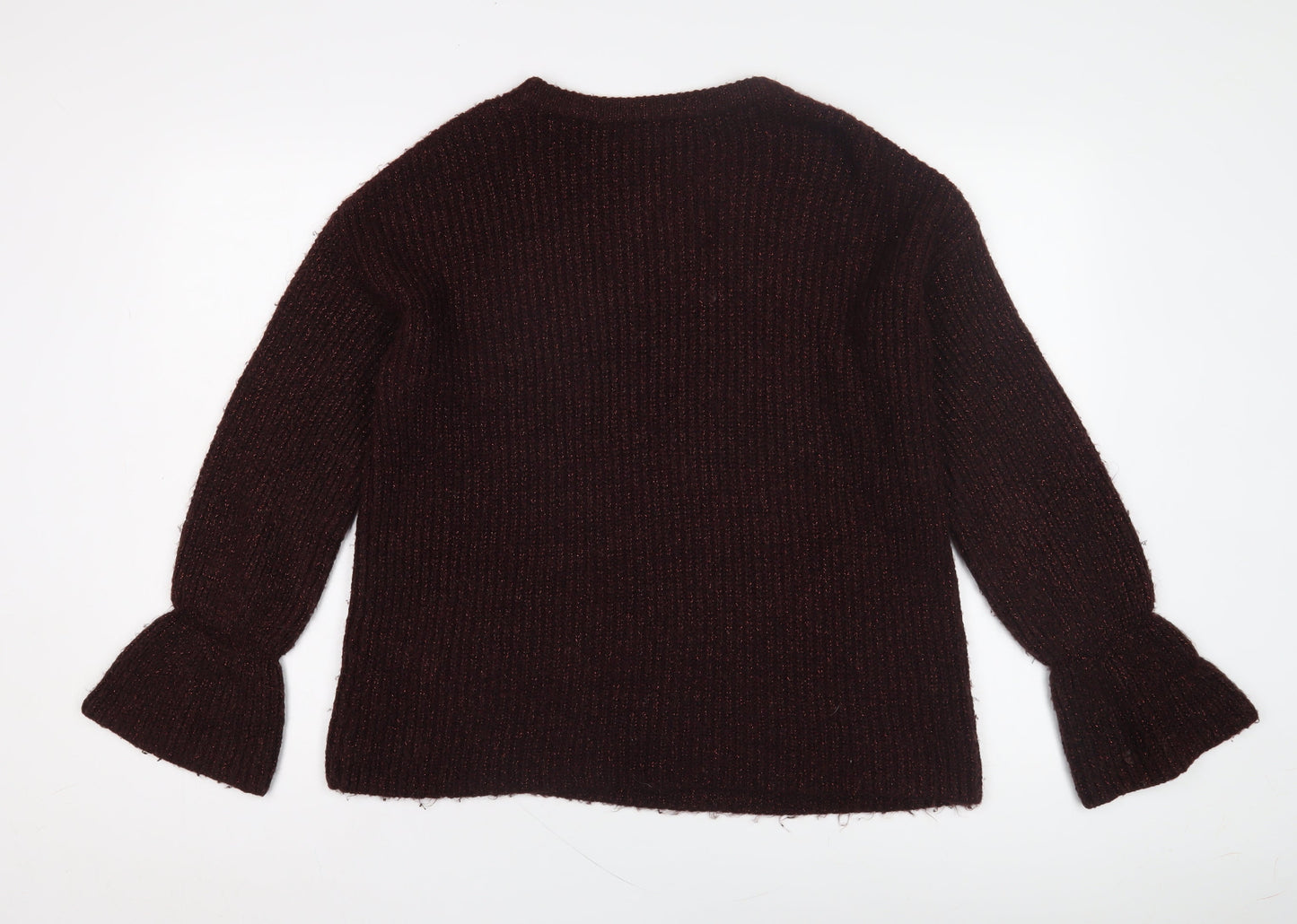 Womens UK Size 12 Red Herring Purple Pullover Jumper