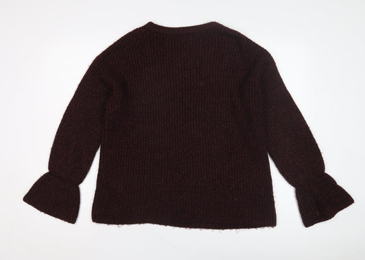 Womens UK Size 12 Red Herring Purple Pullover Jumper