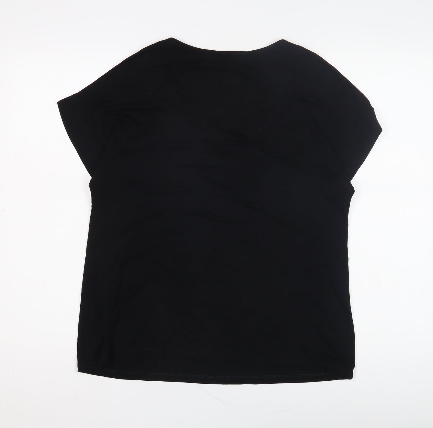 Womens UK Size 14 River Island Black  T-Shirt