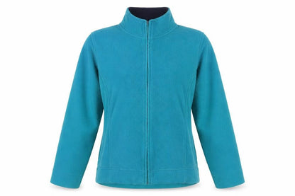 EVM Women's Blue Fleece Jacket, Size M, Full Zip