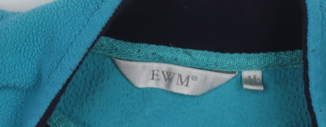 EVM Women's Blue Fleece Jacket, Size M, Full Zip