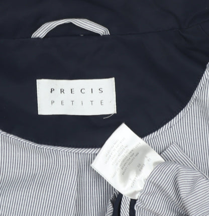 Precis Petite Women's Blue Mid-Length Overcoat Size 12
