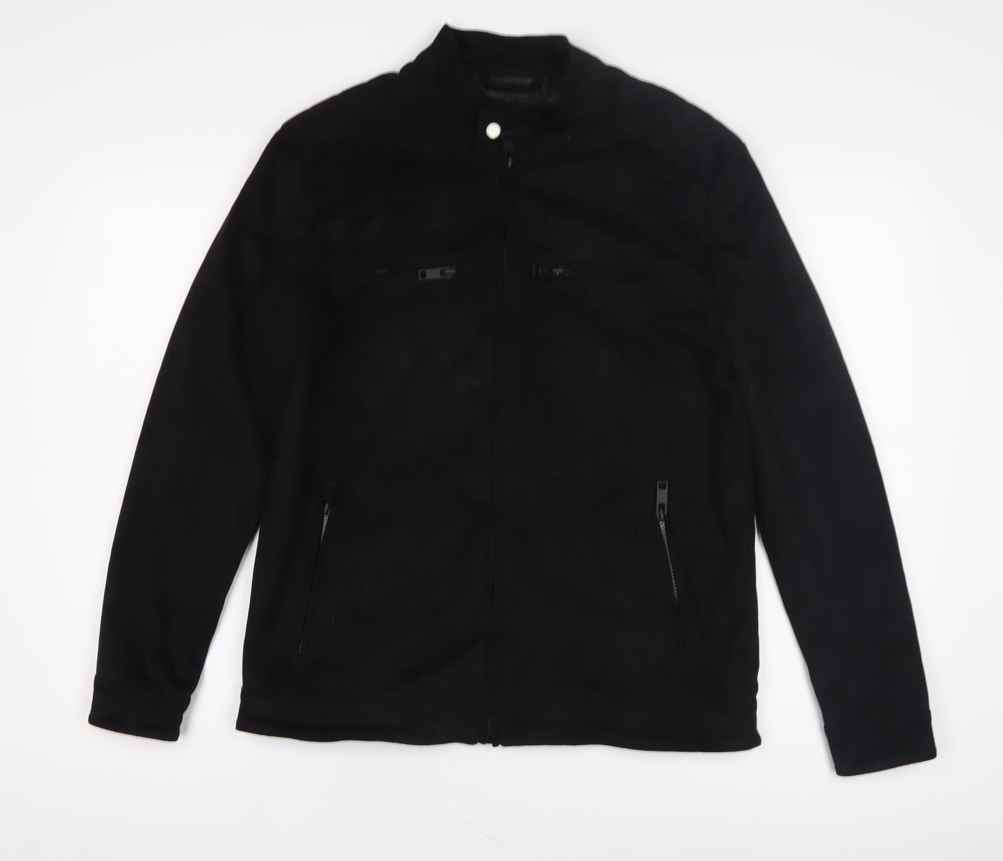 Mens UK Size S Process Black Black Basic Jacket