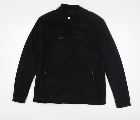 Mens UK Size S Process Black Black Basic Jacket