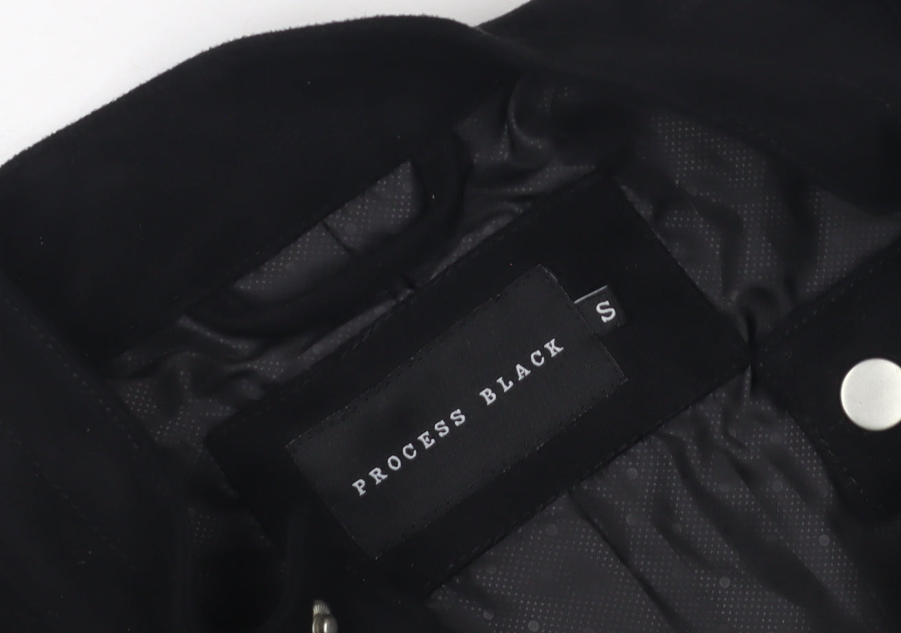 Mens UK Size S Process Black Black Basic Jacket