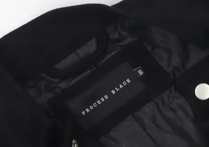 Mens UK Size S Process Black Black Basic Jacket