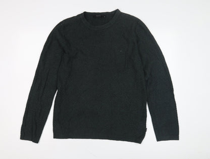 Jack & Jones Men's Green Medium Pullover Jumper