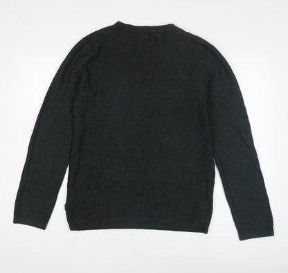 Jack & Jones Men's Green Medium Pullover Jumper