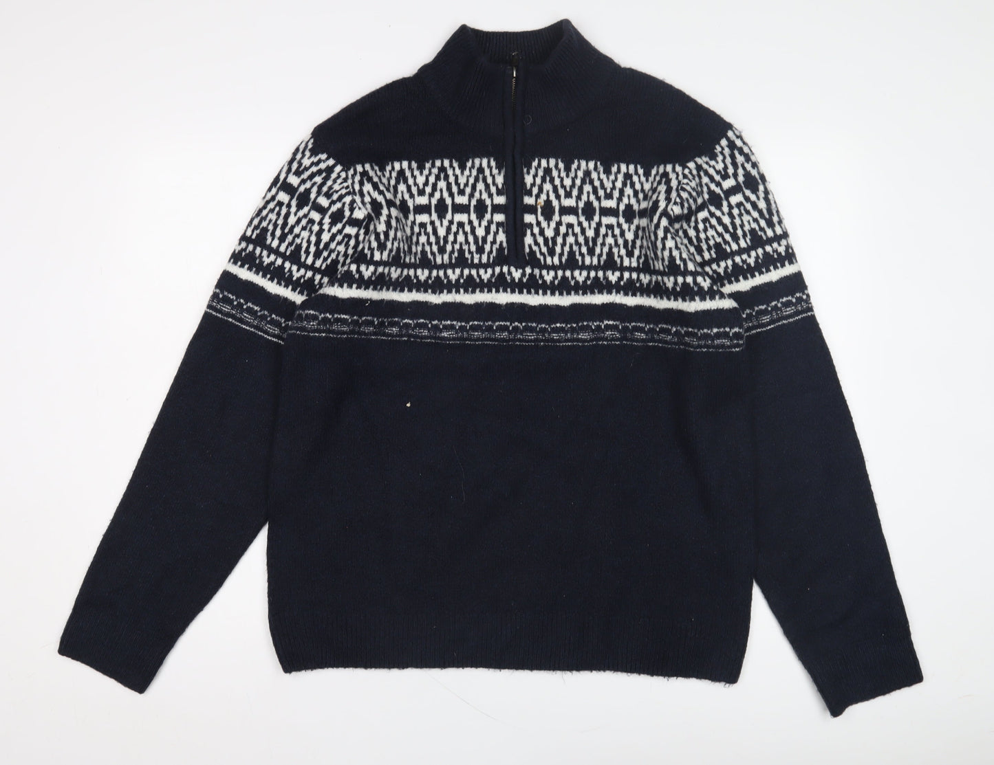 Livergy Men's Blue Geometric Jumper M