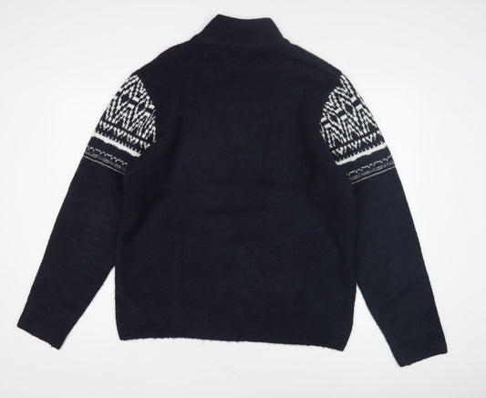 Livergy Men's Blue Geometric Jumper M